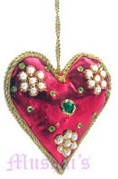 Heart shaped Christmas hanging - click here for large view